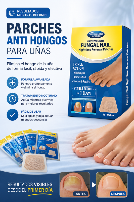 Pack 3 Cajas De Parches Hongos Uñas