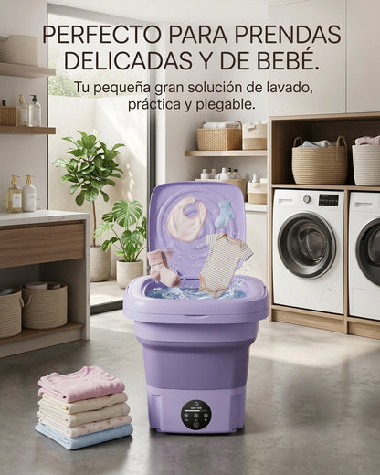 Lavadora Portátil Plegable | Prendas Pequeñas Sin Ocupar Espacio