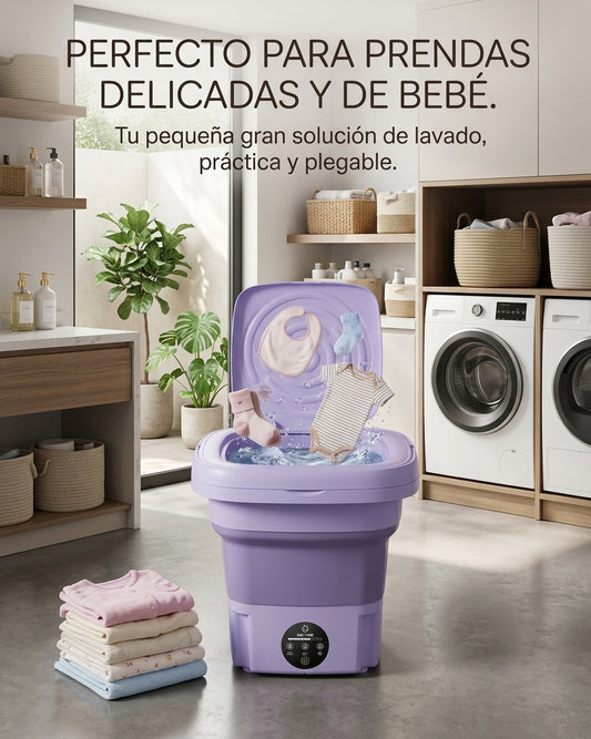 Lavadora Portátil Plegable | Prendas Pequeñas Sin Ocupar Espacio