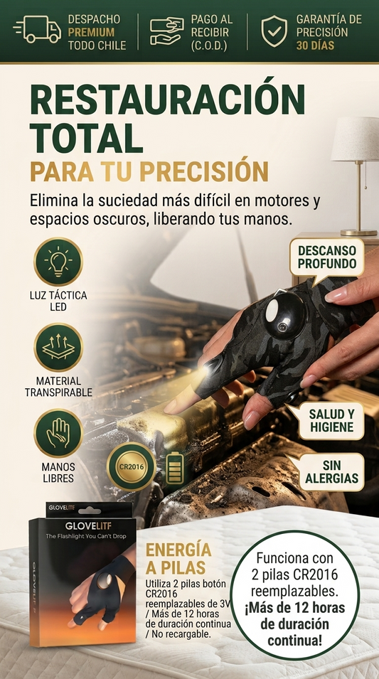 Guantes Tácticos con Linterna LED