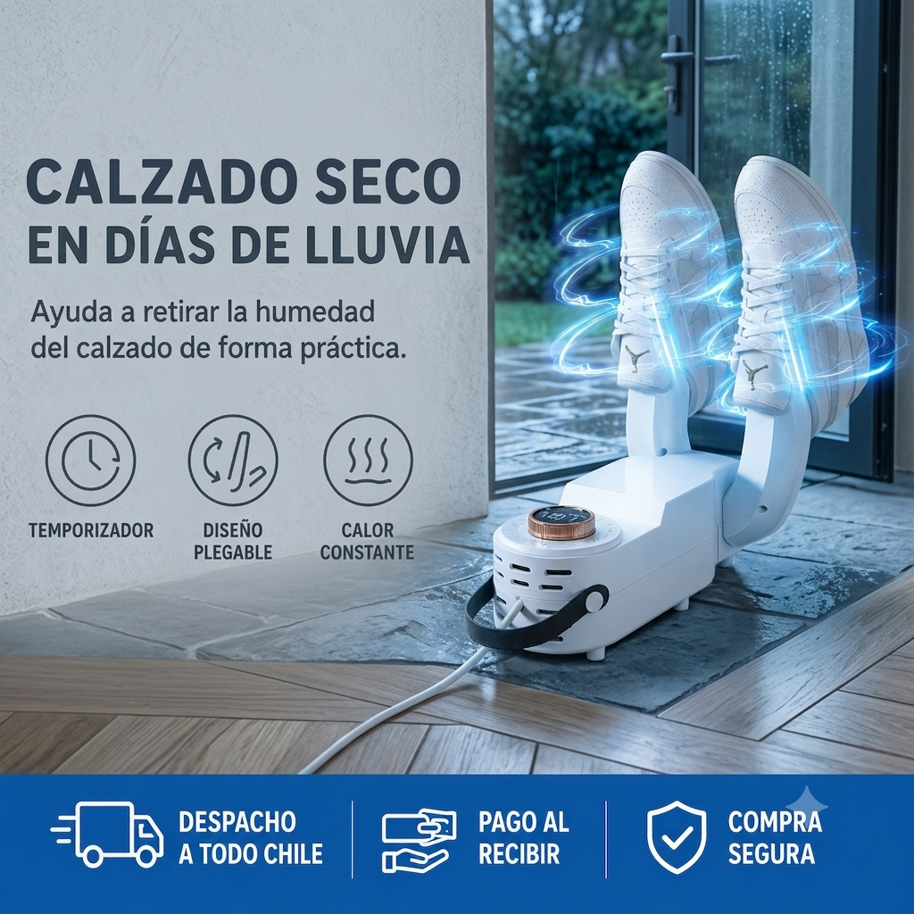 Secador de Zapatos Eléctrico Plegable