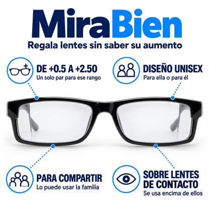 MiraBien – Regala lentes sin saber su aumento