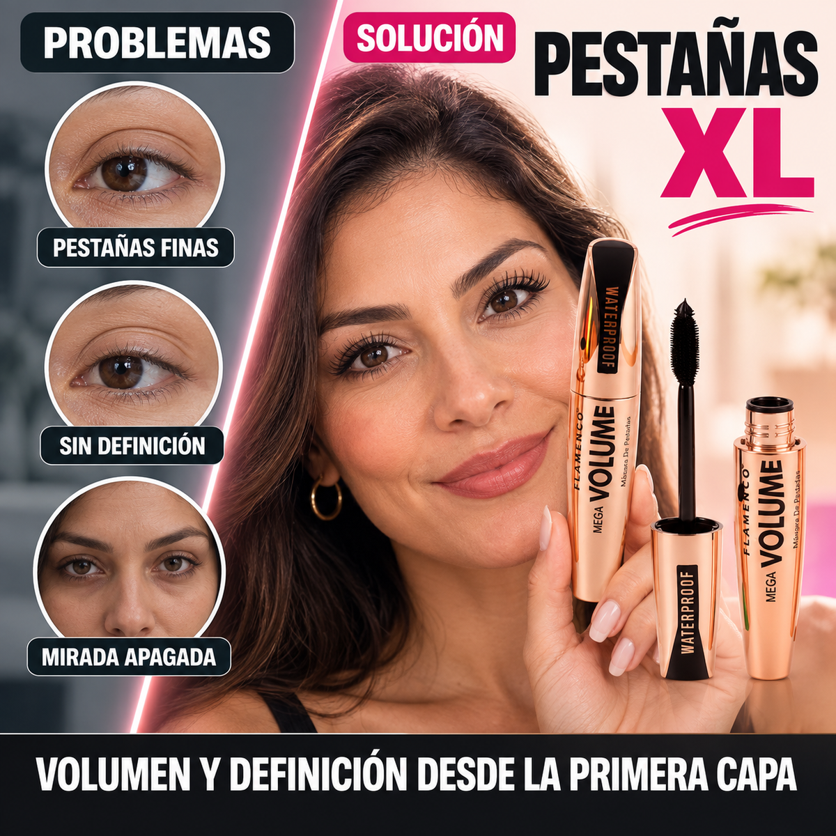 Pestañas XL – Definición desde la primera capa