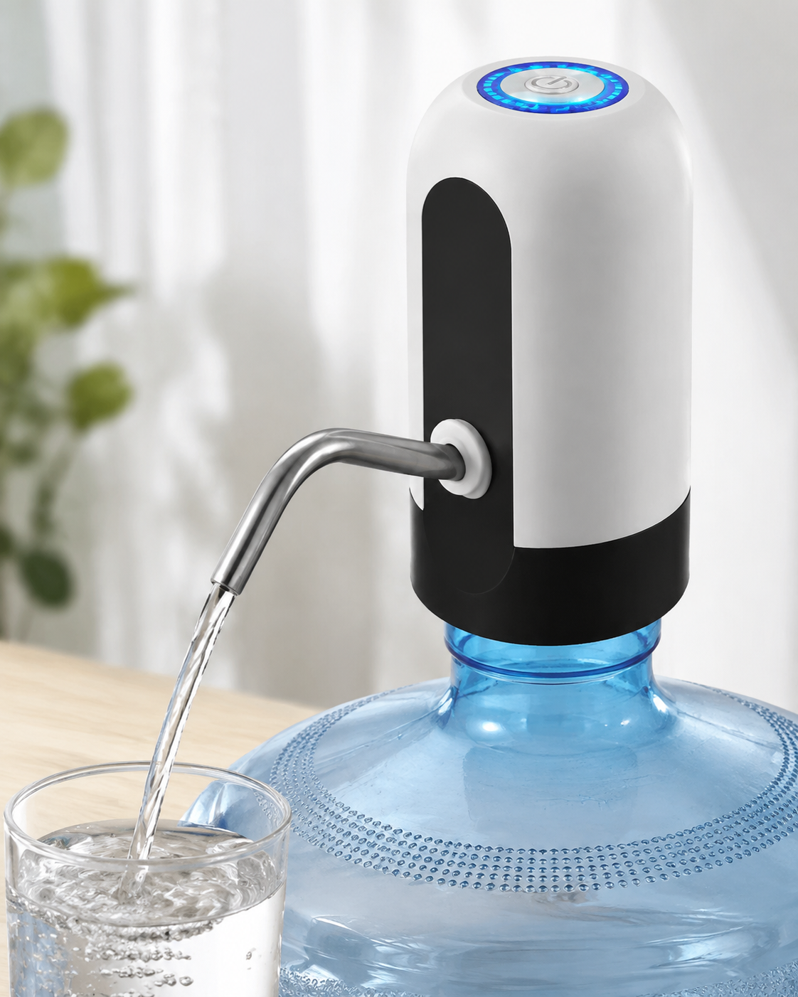 Detalle de instalación y funcionamiento del dispensador para bidón