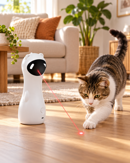 Hero juguete láser automático con gato