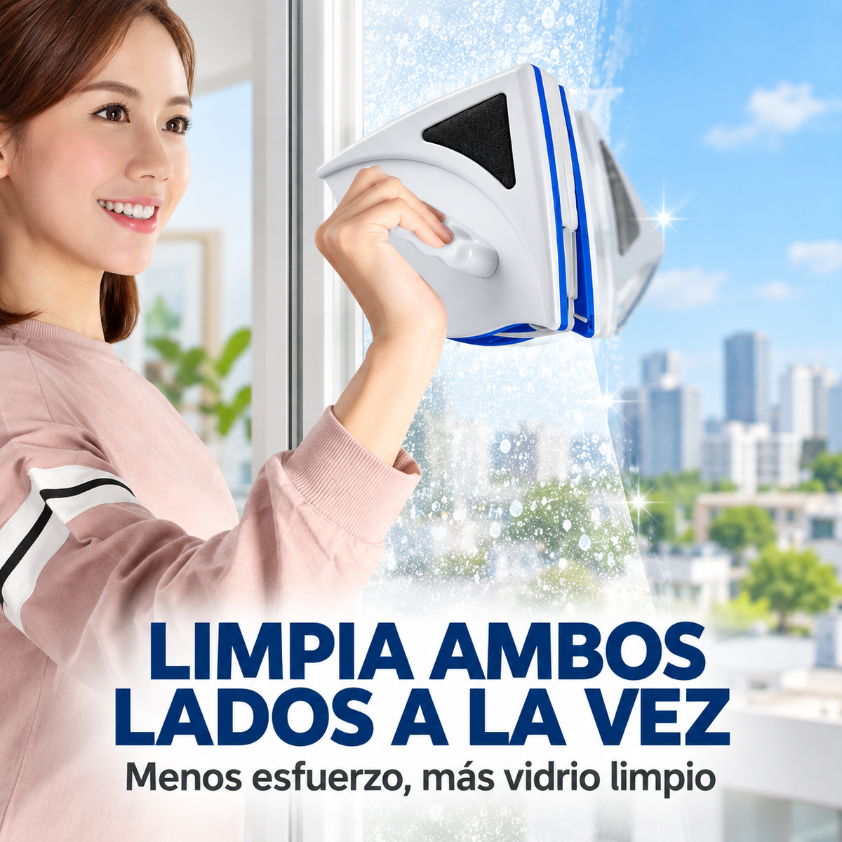 Limpiavidrios magnético hero