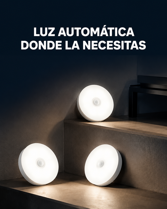 Imagen principal: Pack 3 Luces LED con Sensor | Iluminación Automática para tu Hogar