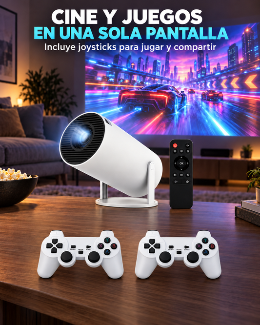 Mini Proyector 2 en 1 con WiFi y Bluetooth