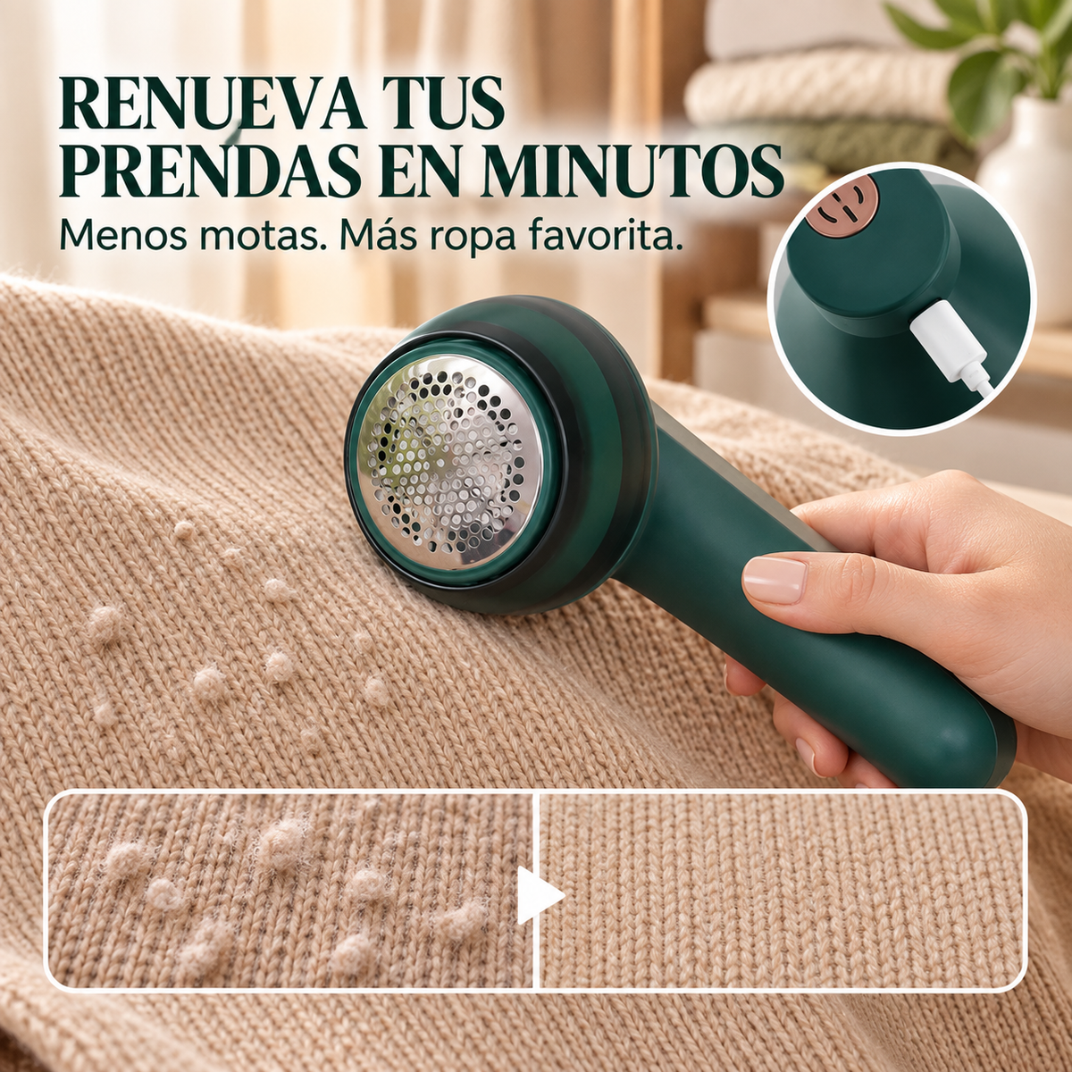 Quitapelusas eléctrico hero