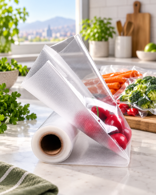 Rollo de bolsas para selladora al vacío de 5 metros