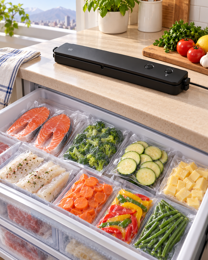 Alimentos al vacío organizados